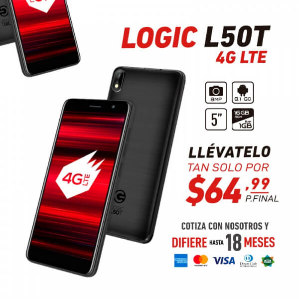 LOGIC L50T | 5″ 4G SMARTPHONE