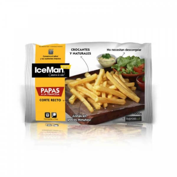 ICEMAN PAPAS A LA FRANCESA CORTE RECTO 1KG