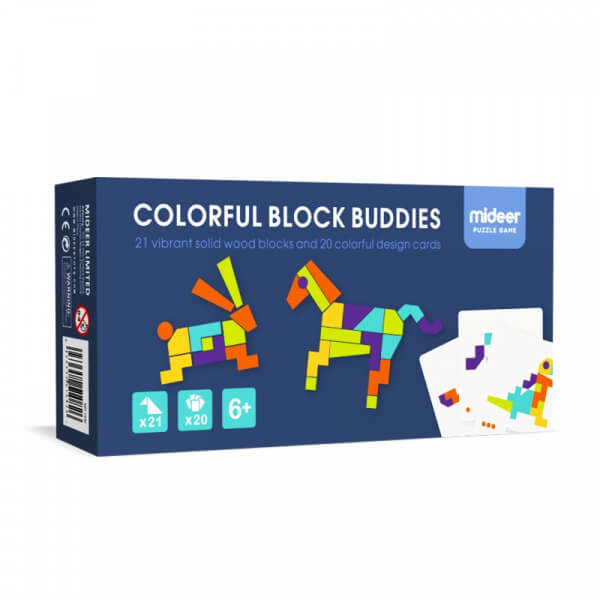 Tangram colorido de animales - Colorful Block Buddies -