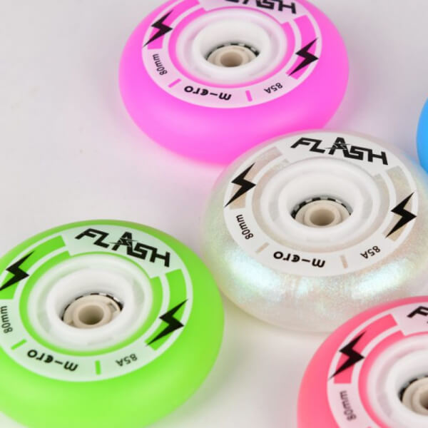 Micro Ruedas Leds 76mm