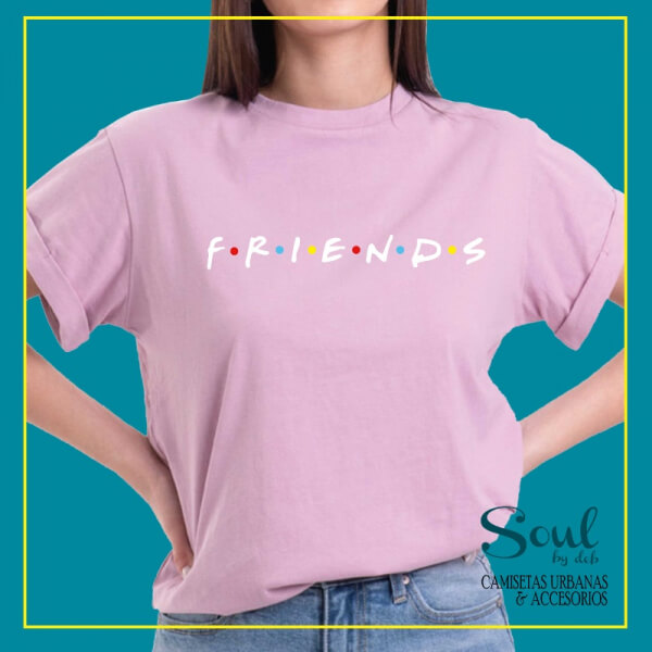 Camiseta con Logo Friends Serie tv