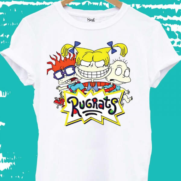 Camiseta Blanca diseño central Rugrats
