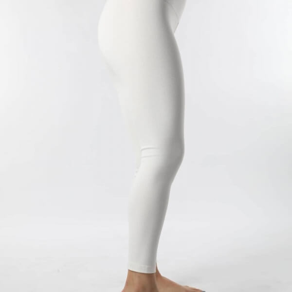 Lycra White high waist - fitness fashion