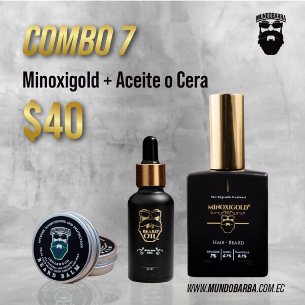 COMBO 7 (MINOXIGOLD + BEARD OIL)