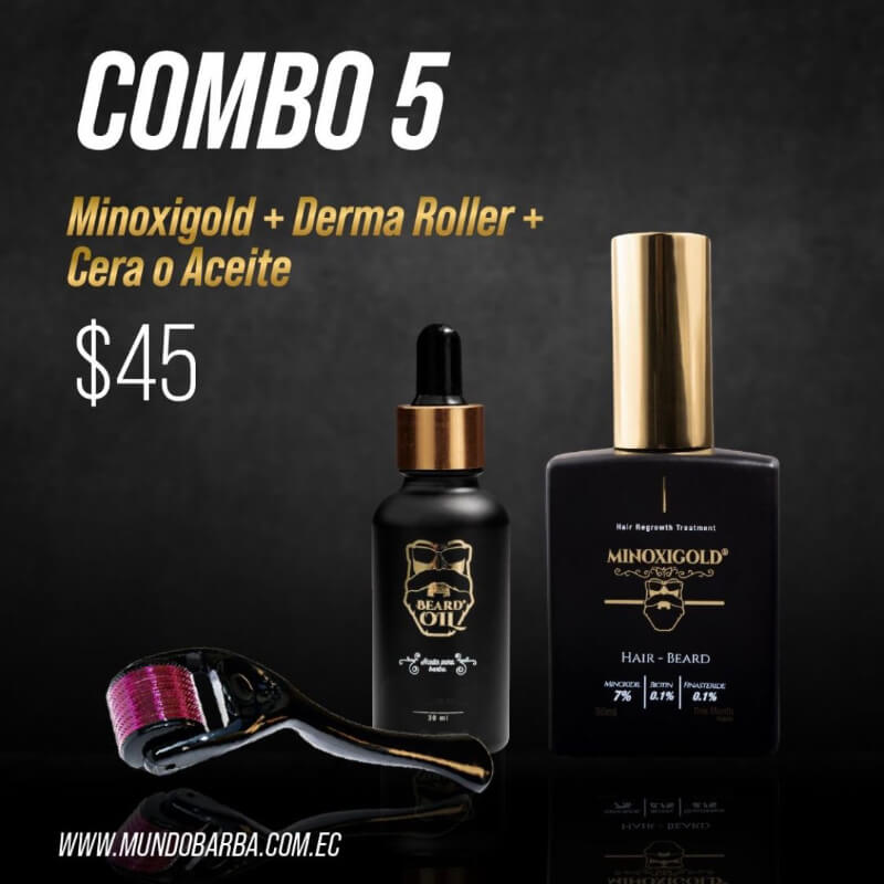 COMBO 5 (MINOXIGOLD + BEARD OIL)