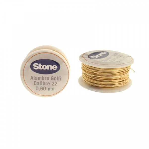 Stone® Alambre Goldfilled Calibre 22 Dorado