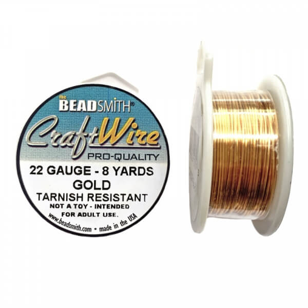 Bead Smith® Alambre Craft Wire Calibre 22 Dorado