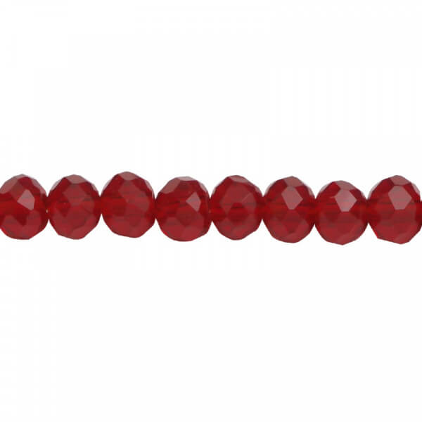 Cristales Murano facetados 4mm - Color Ruby 39