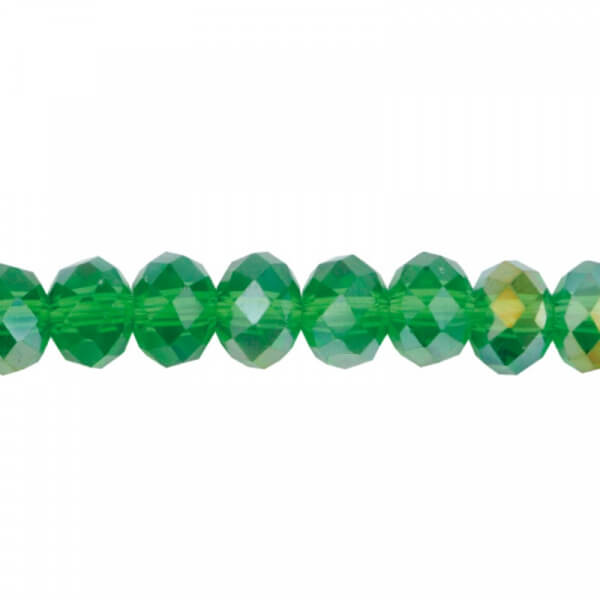 Cristales Murano facetados 4mm - Color Emerald 7AB