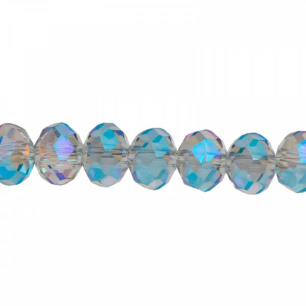 Cristales Murano facetados 6mm - Color Bermuda Blue 312