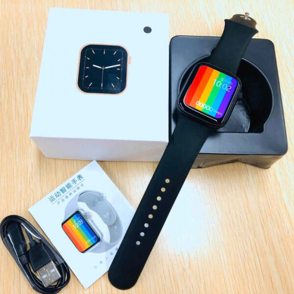 Smartwatch w26 para hombres y mujeres, presión arterial, monitor cardiaco, oxímetro, medidor de temperatura