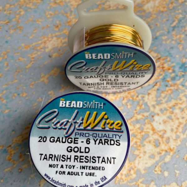 Bead Smith® Alambre Craft Wire Calibre 20 Dorado
