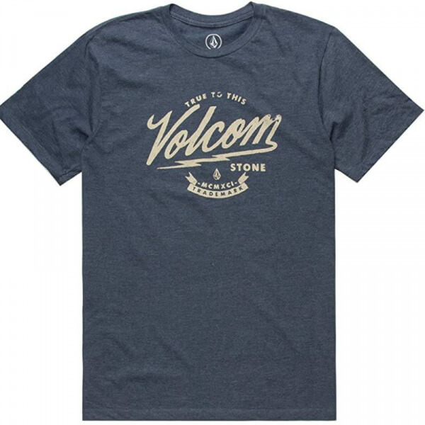 Camiseta para hombre, color azul marino, talla grande-old Spark. Importada original marca Volcom
