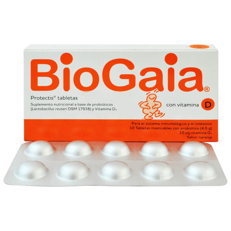 BIOGAIA PROTECTIS TABLETA MASTICABLE X 10 (*)