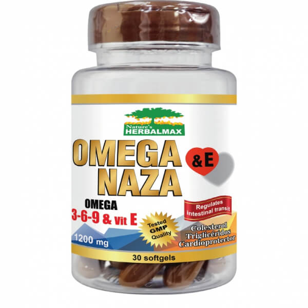 OMEGA NAZA + VITAMINA E SOFTGELS FRASCO X 30