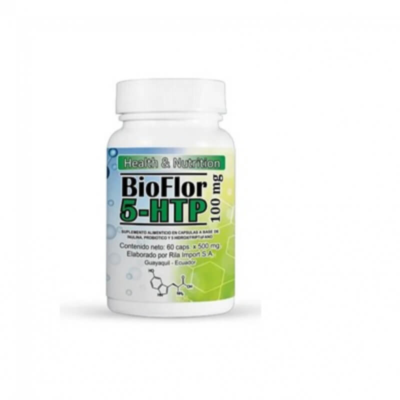 BIOFLOR 5HTP CAP 500MG FCO X60