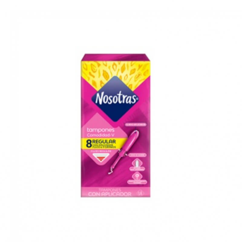 NOSOTRAS TAMPONES C/ APLICADOR REGULAR X 8