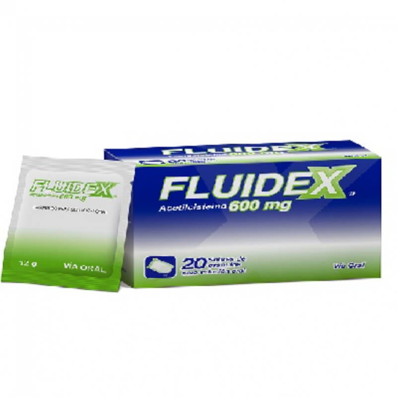 FLUIDEX 600MG/3G SOBRES X 20