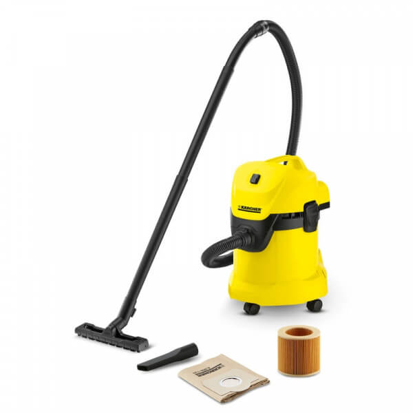 Aspiradora multiuso KARCHER WD3 - 1000 Watts, 17 litros de almacenamiento