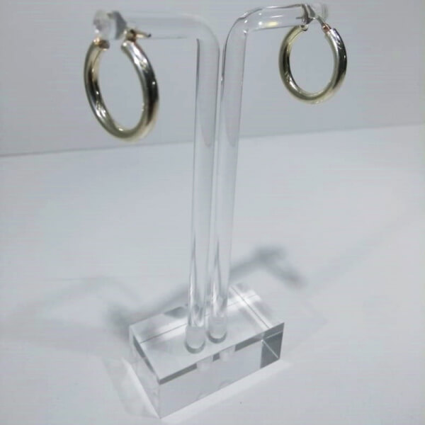 Argollas pequeñas de plata