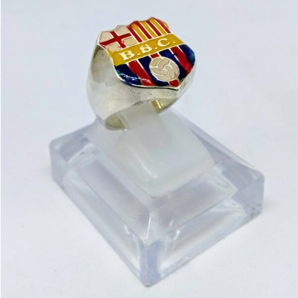 Anillo de Barcelona SC plata