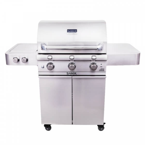 SABER® Stainless Steel 3-Burner Gas Grill