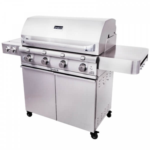 SABER® Stainless Steel 4-Burner Gas Grill