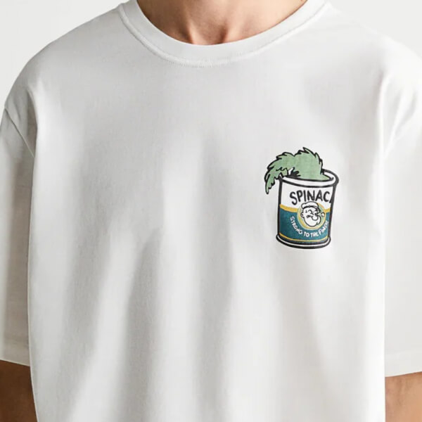 Camiseta de hombre blanca 100% algodón