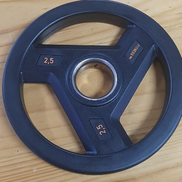 RUBBER COATED OP PLATE 2.5 KG