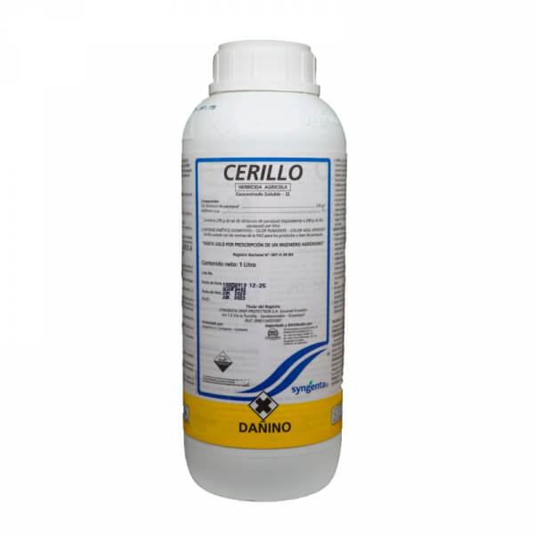 Cerillo, Herbicida, Paraquat,presentacion litro