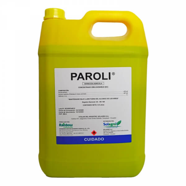 Paroli, Herbicida, Pendimetalin,presentacion 10 litros