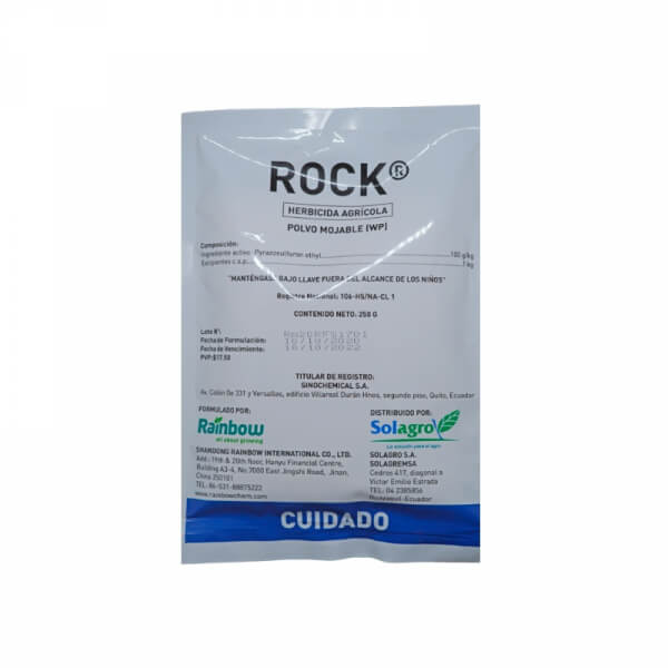 Rock, Herbicida, Pyrazolsulforon ethyl, presentacion 250cc