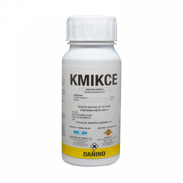 Kmikce, Insecticida, Lambda-cyhalothrin, presentacion 250cc