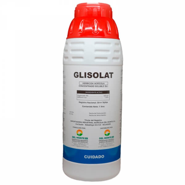 Glisolat, herbicida, glifosato,presentacion litro