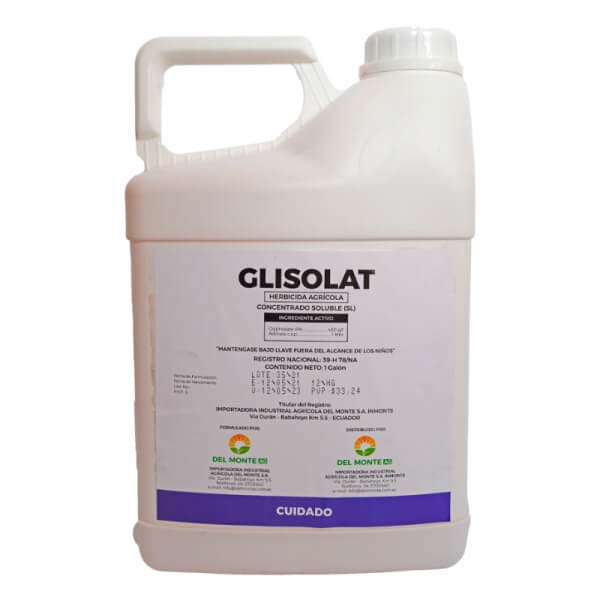 Glisolat, herbicida, glifosato,presentacion galon