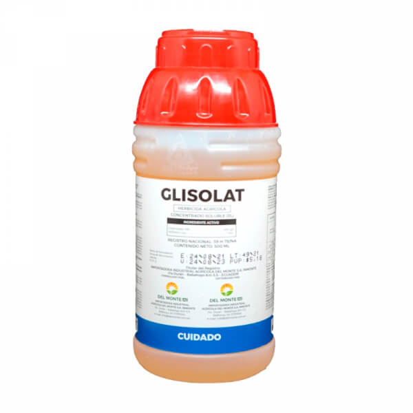Glisolat, herbicida, glifosato,presentacion 500cc