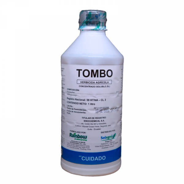 Tombo, herbicida, presentacion litro