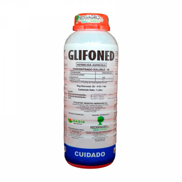Glifoned, herbicida,presentacion litro