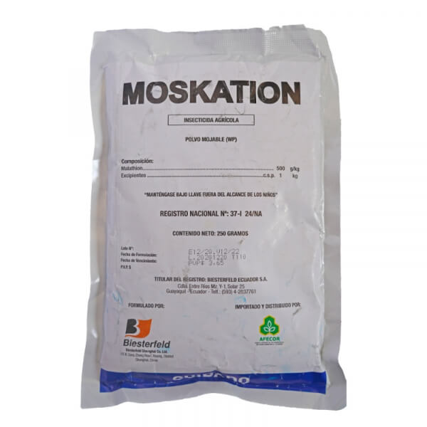 Moskation, insecticida,presentacion 250gr