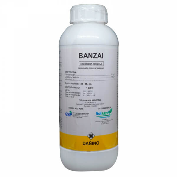 Banzai, insecticida, presentacion litro