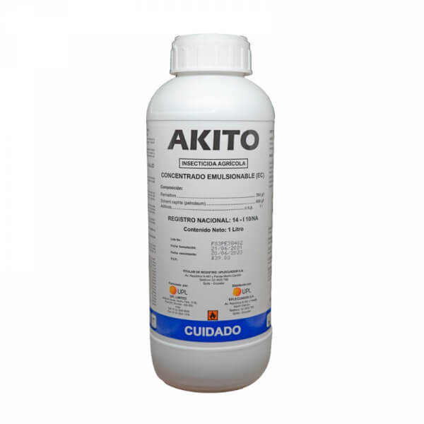 Akito, insecticida, presentacion litro