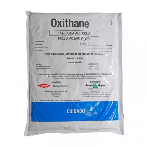 Oxithane , fungicida, presentacion 500gr