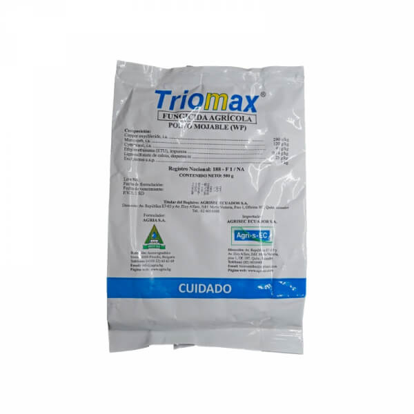 Triomax, fungicida, presentacion 500gr