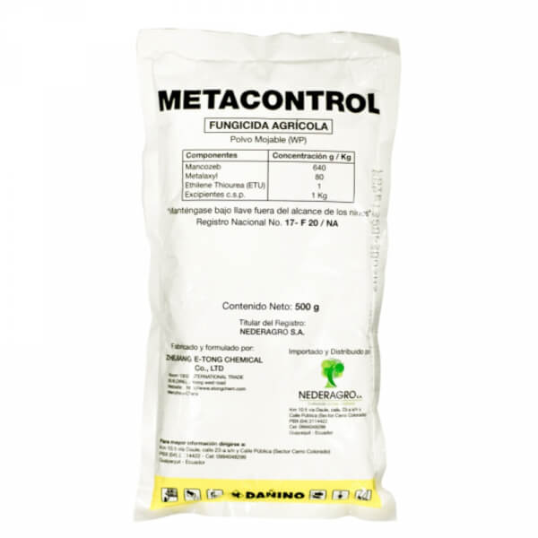 Metacontrol, fungicida, presentacion 500gr
