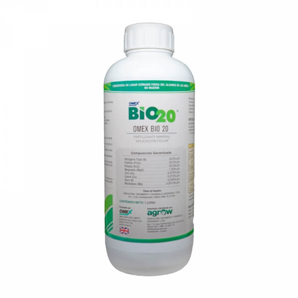 Bio 20,foliar, presentacion litro