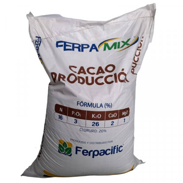 Ferpamix cacao produccion master, fertilizante, presentacion 50kilos
