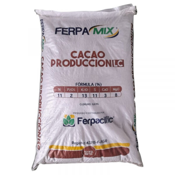 Ferpamix cacao producion Lc, presentacion 50kilos