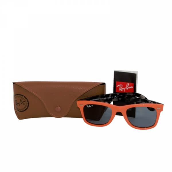 Gafas Ray-Ban Modelo Wayfarer Pop Tipo Cuadradas Color Naranja