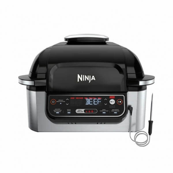 Parrilla de interior Ninja Foodi 5 en 1 con termómetro inteligente integrado + Air Fryer 5.7 Litros