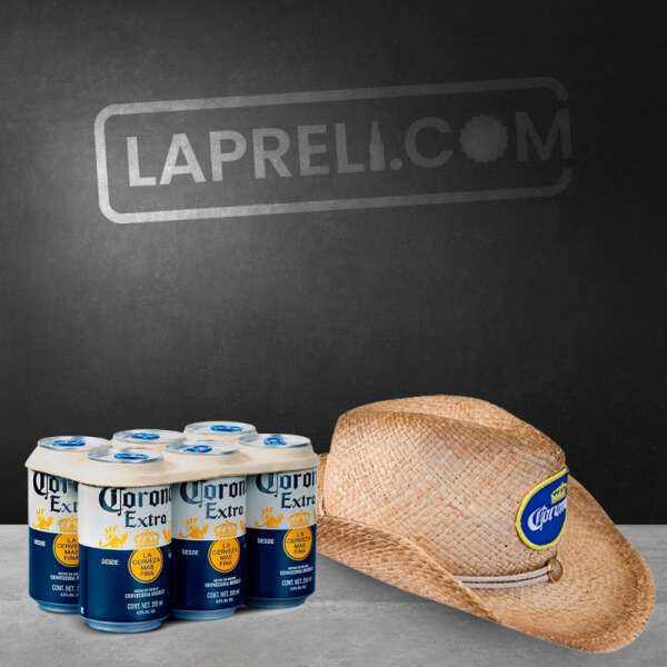 Combo La Preli BOX 2 - Six pack + sombrero de Cerveza Corona